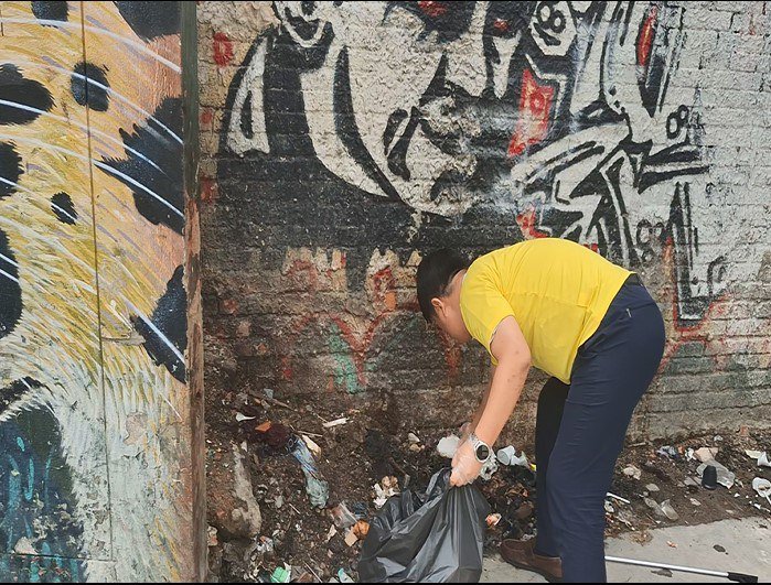 Jornada de limpieza en el barrio Bosa Piamonte en Bogotá