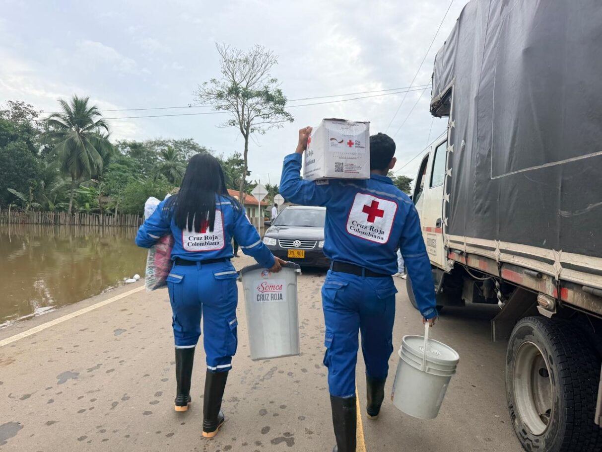 La Cruz Roja Colombiana pide donaciones para las comunidades afectadas por lluvias en el país
