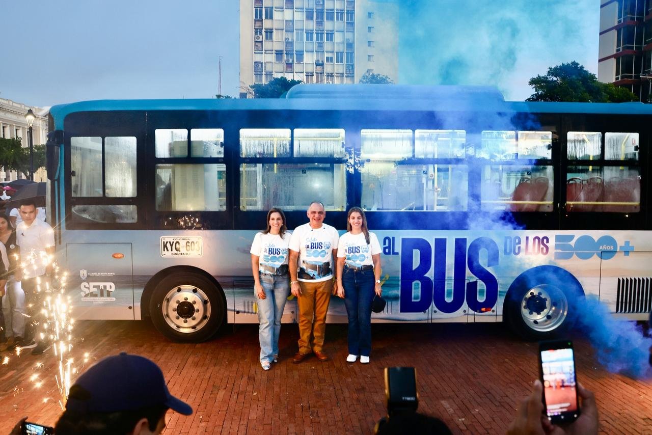 ¡Comenzó a rodar el primer bus eléctrico en Santa Marta!
