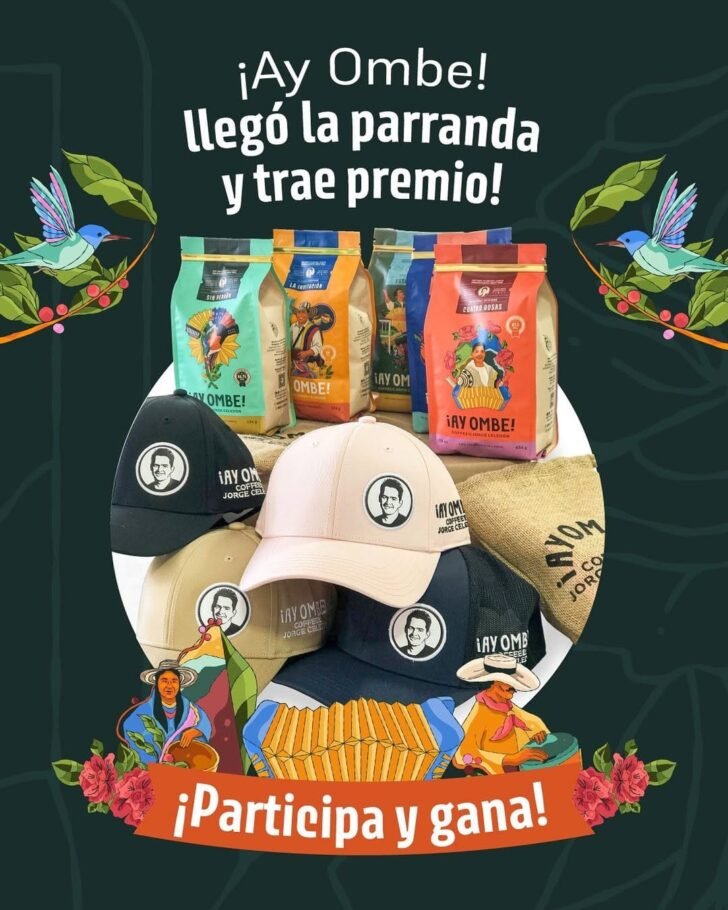 Jorge Celedón lanzó su marca de café: Ay Ombe, con cinco aromas para degustar