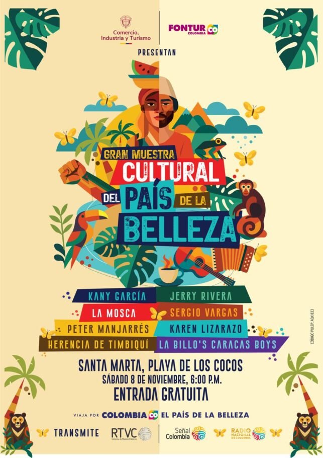 Colombia une a Latinoamérica y Europa con la Gran Muestra Cultural del País de la Belleza 