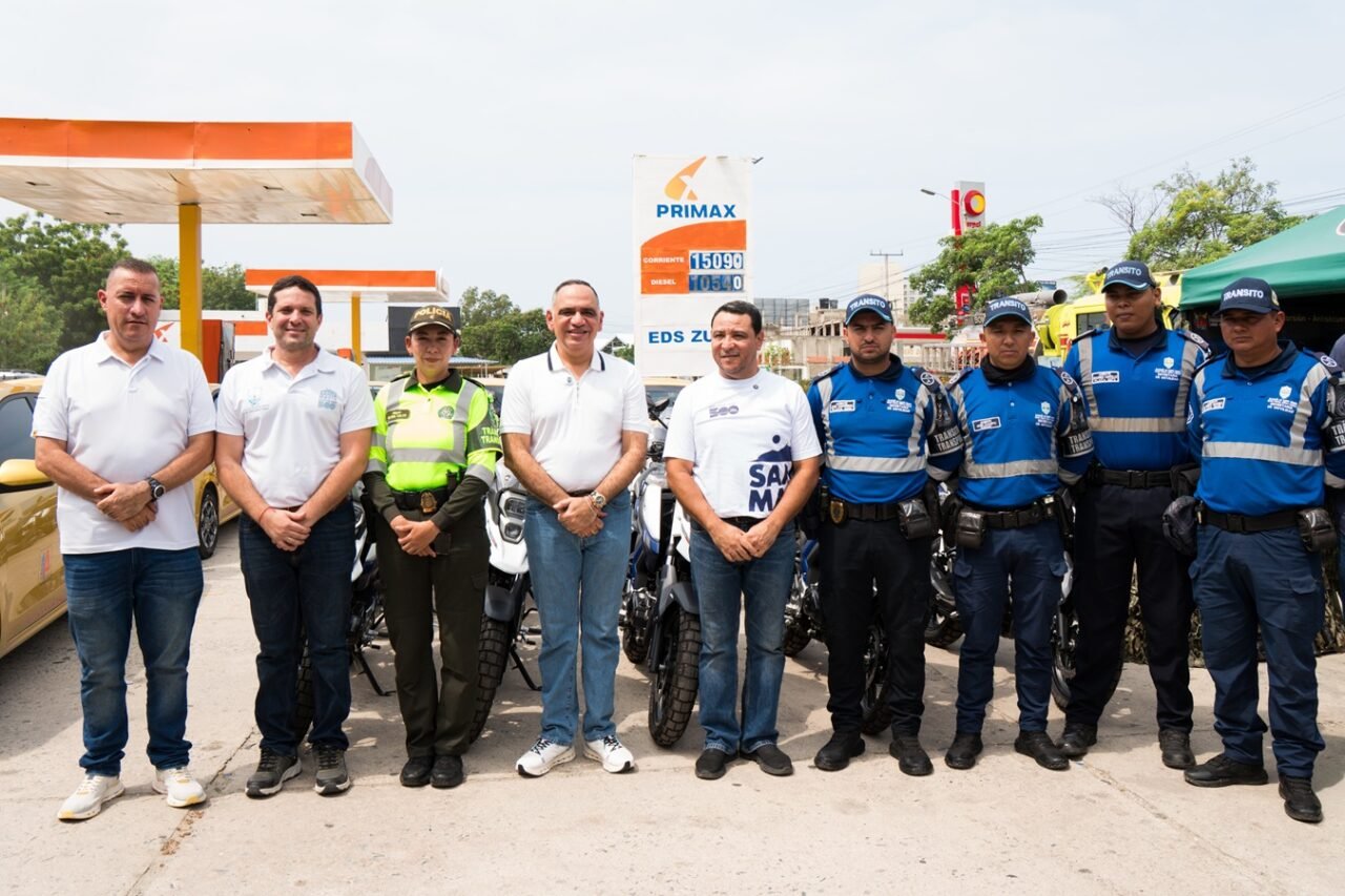 20 nuevas motocicletas para los agentes de tránsito de Santa Marta