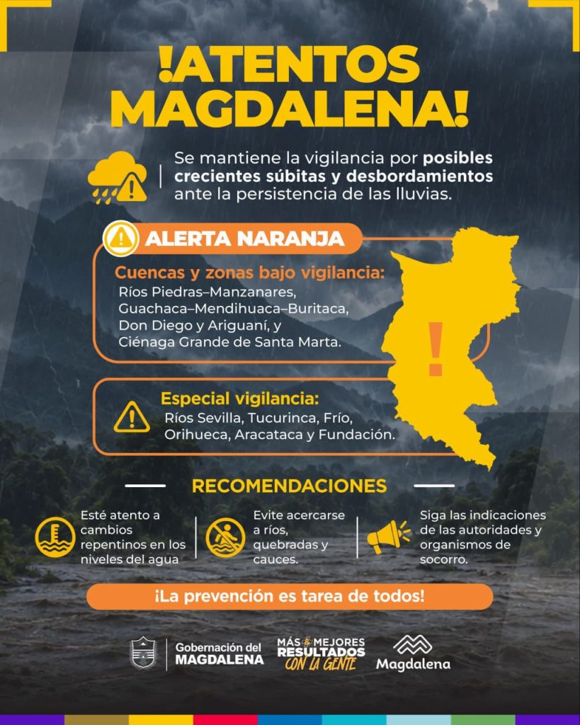 Las lluvias comenzar a crear problemas en el Magdalena.
