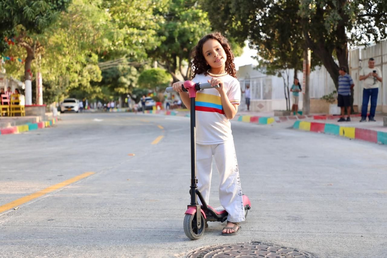 Nuevas vías pavimentadas en Las Palmas, Barranquilla