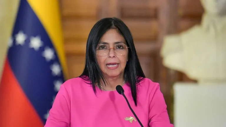 Delcy Rodríguez, Presidenta (e), llama a “defender Venezuela, no nos  rendimos”