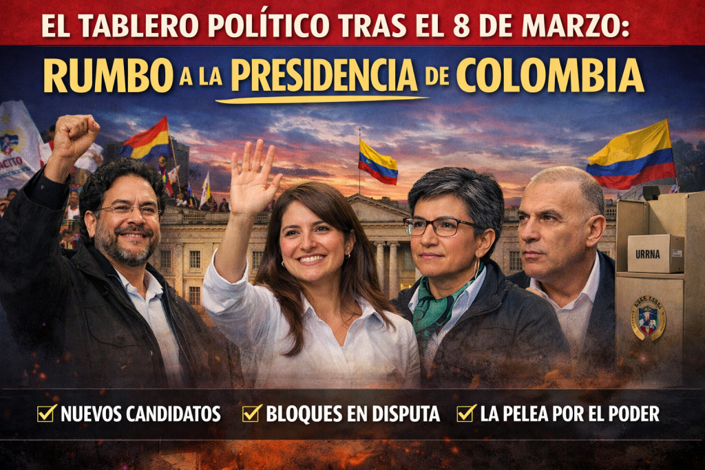 Después del 8 de marzo: así queda la ruta hacia la Presidencia de Colombia