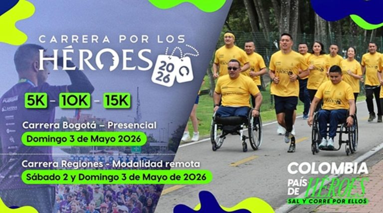 El 3 de mayo, la Carrera por los Héroes de Colombia