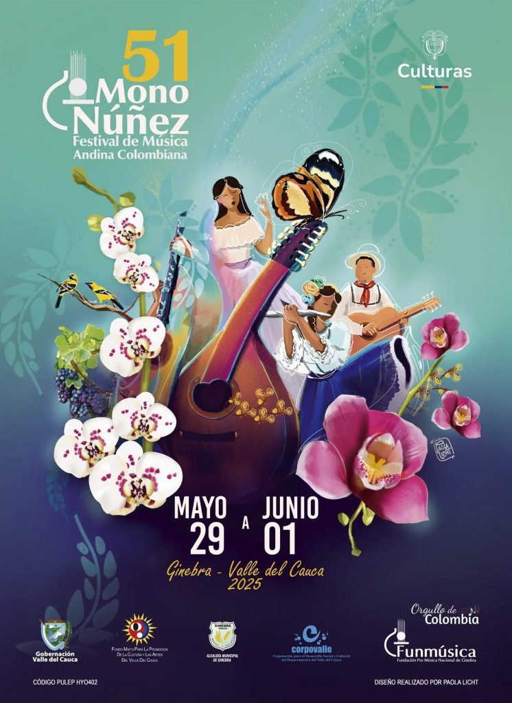 El Festival Mono Núñez revela el afiche oficial de su 51ª edición