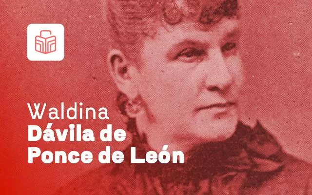 La escritora Waldina Dávila de Ponce de León, en los Fondos Abiertos de Autores Colombianos