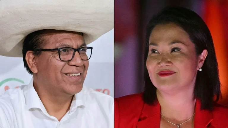 Roberto Sánchez y Keiko Fujimori luchan voto a voto en lento conteo de balotaje presidencial de Perú