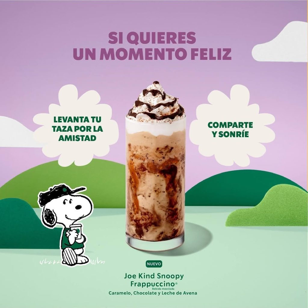 Starbucks y Snoopy: una colaboración para compartir la alegría