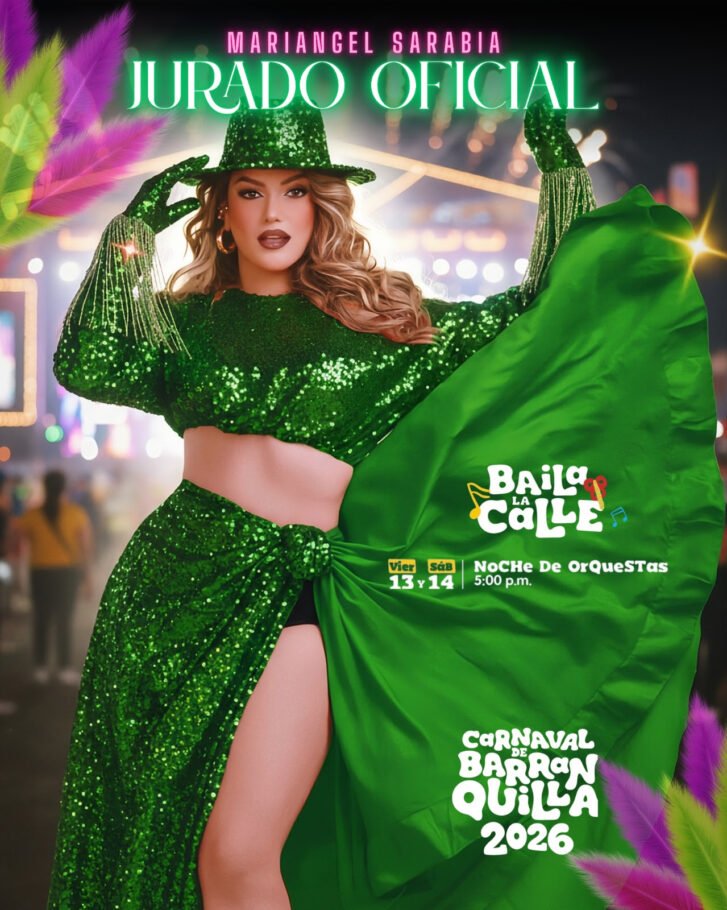 Con sello carnavalero: Mariangel Sarabia será jurado en Baila la Calle 2026