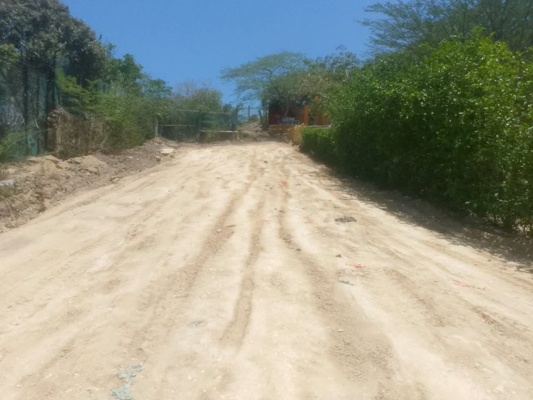 Obra inconclusa en Puerto Colombia, Atlántico.