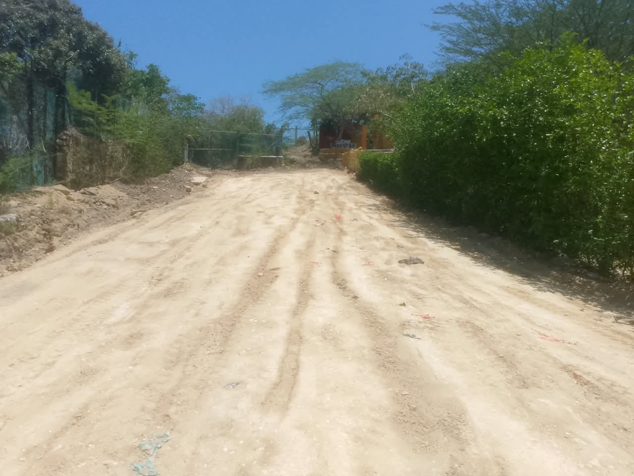 Obra inconclusa en Puerto Colombia, Atlántico.