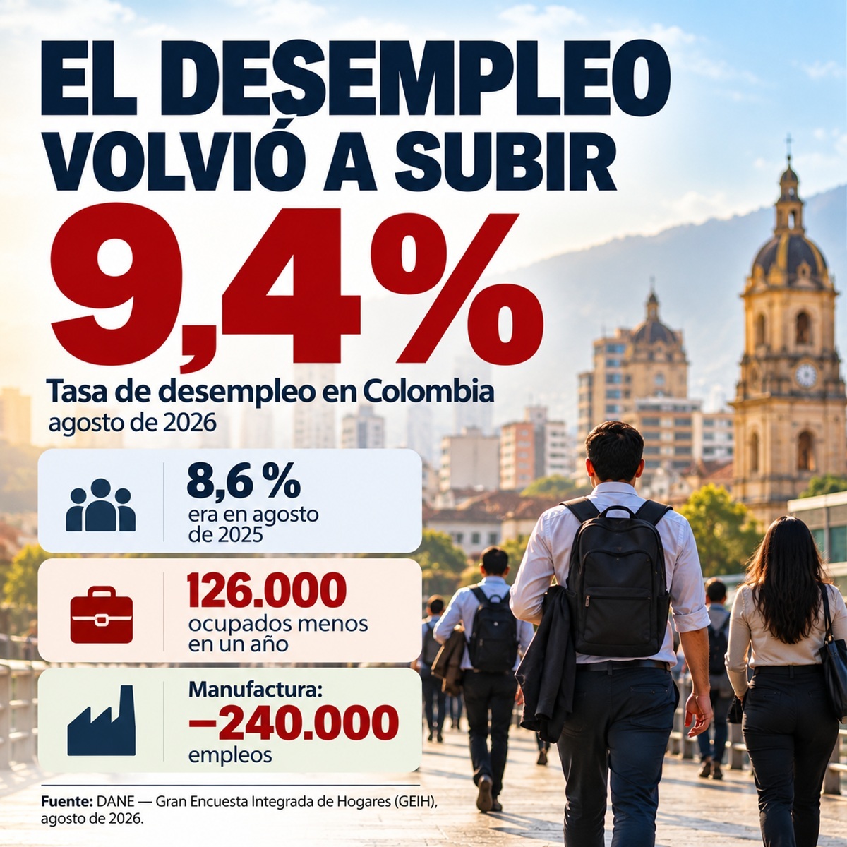 Desempleo en Agosto 2026
