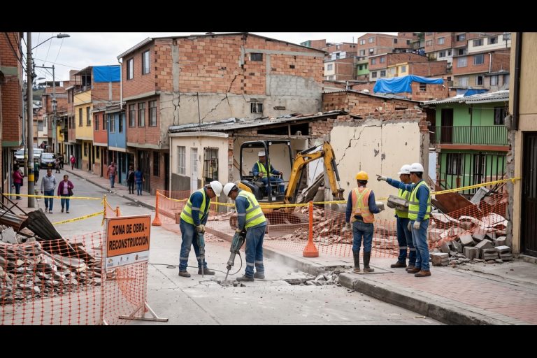 Reconstrucción tras la catástrofe.
