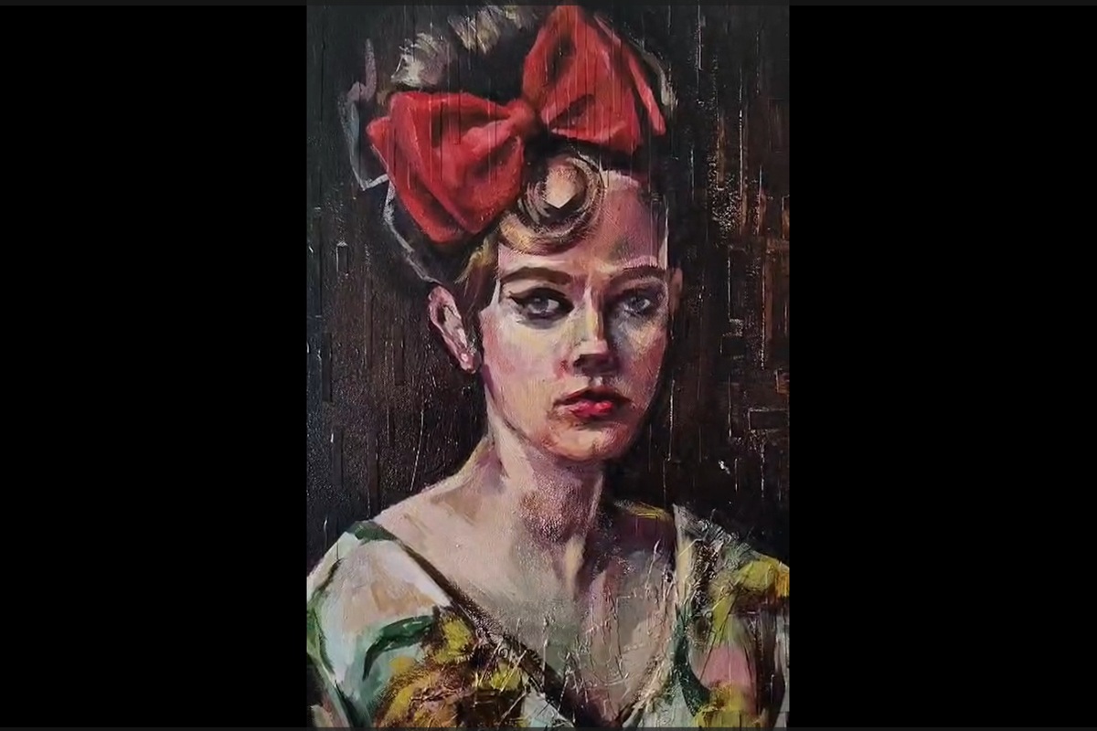 Pintura atractiva en el Caribe