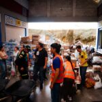 Ayudas en las zonas del terremoto.