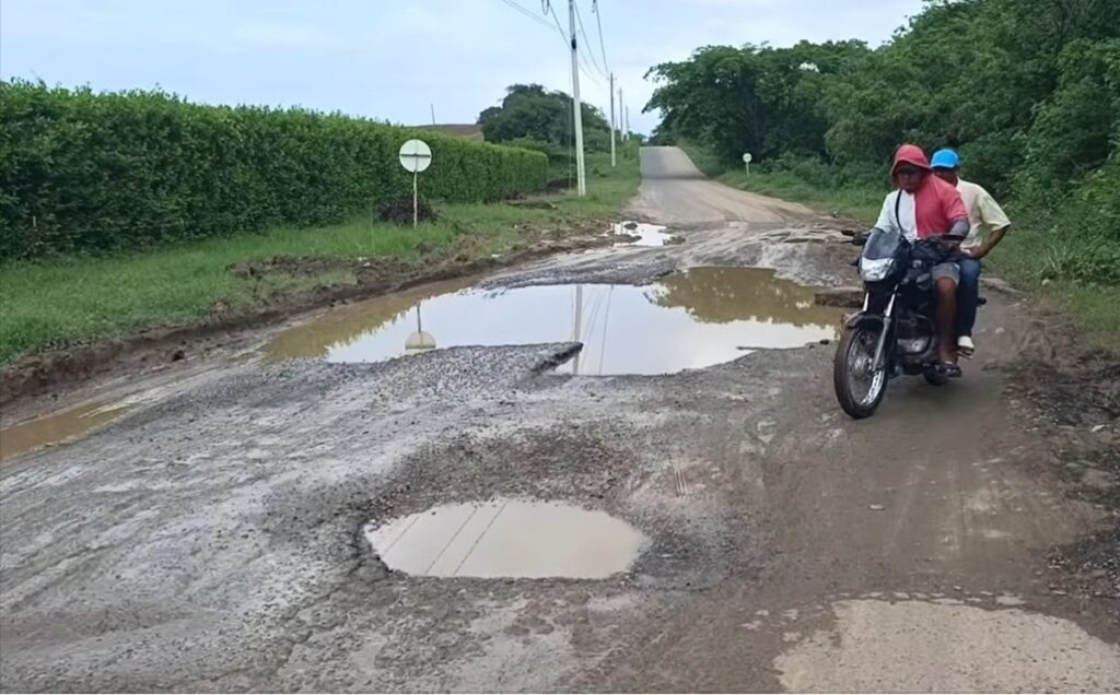 Vías en mal estado