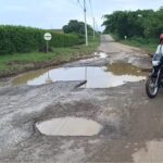 Vías en mal estado