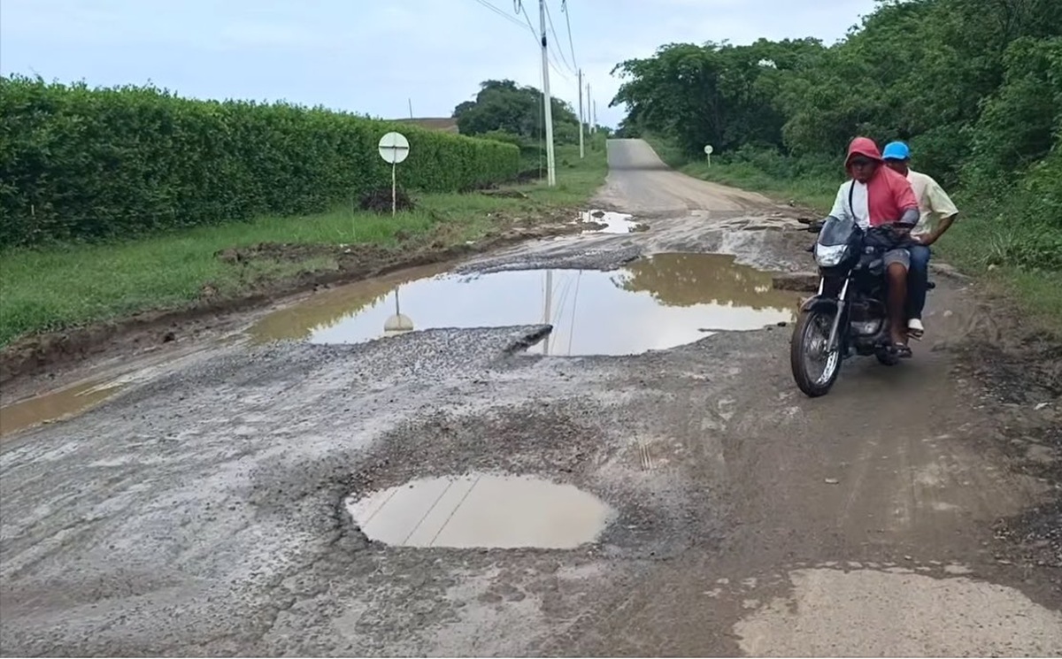 Vías en mal estado