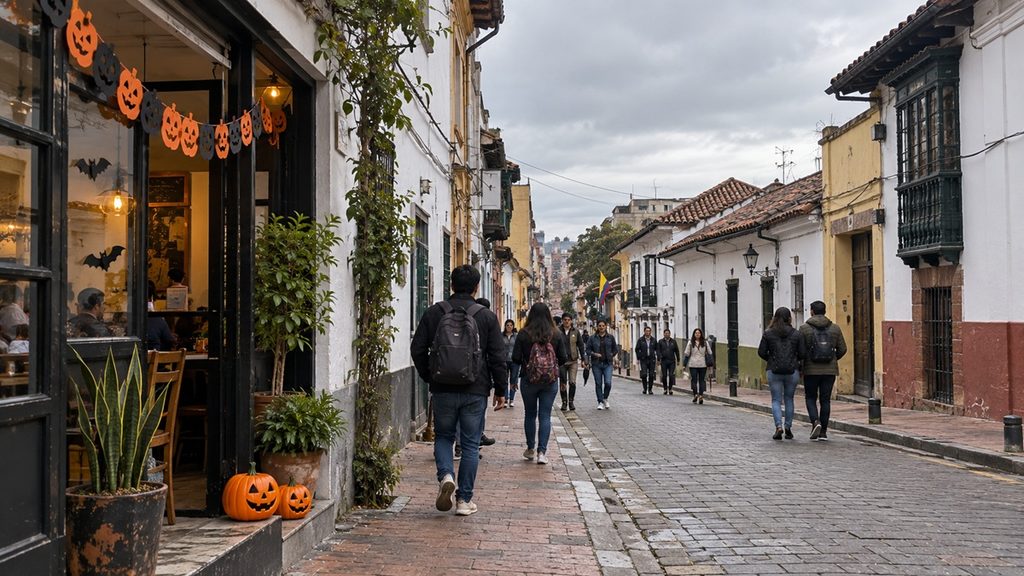 Tarde de Halloween a otro nivel: la Torre Colpatria se suma a la temporada