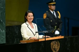 La presidenta peruana.