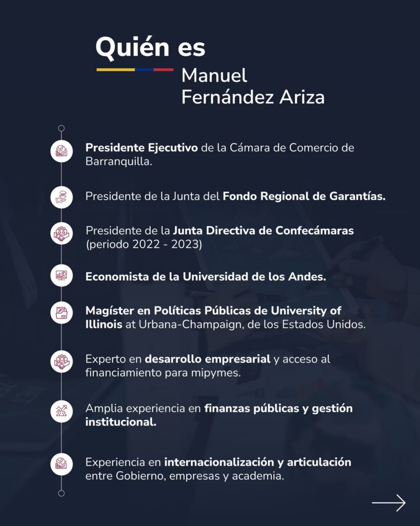 Manuel Fernández Ariza asume la presidencia de Bancóldex