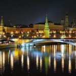 Foto nocturna de Moscú